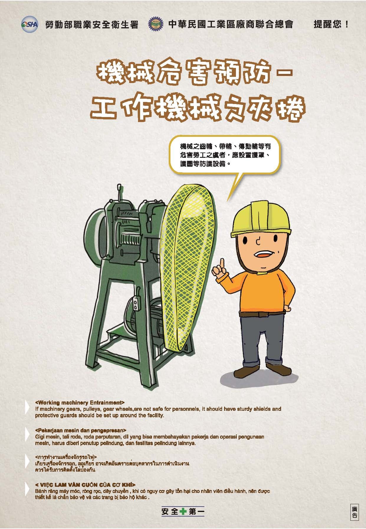 機械危害預防-工作機械之夾捲